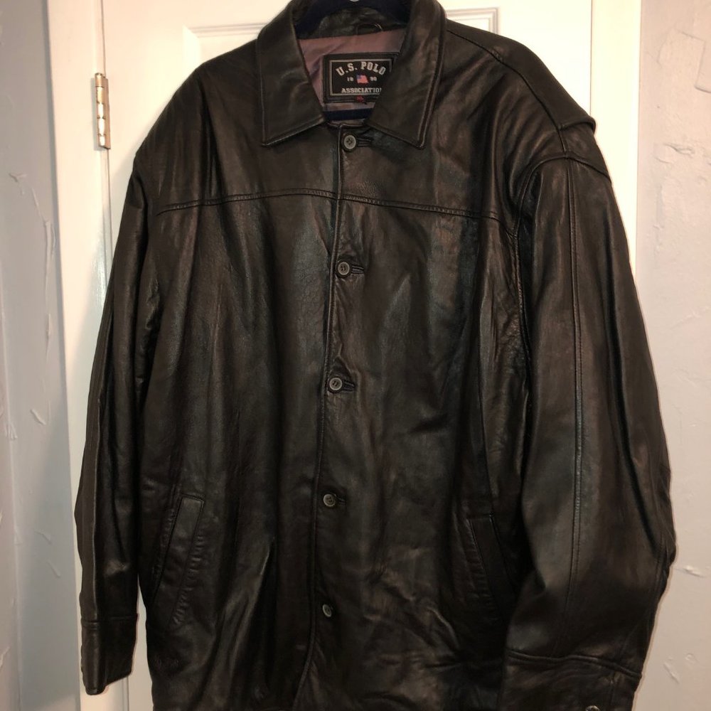 US Polo ASSN Leather Jacket XL